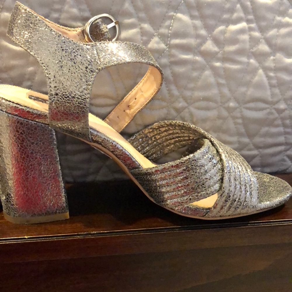 TopShop Metallic leather sandals